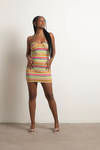 Sunset Lover Stripe Bodycon Mini Dress - Multi