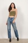Remember Me Crop Top - Olive