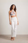 Tropical Weather Crop Top - Pastel Multi
