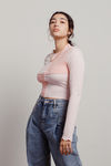 Elaire Two-toned Top - Pink