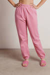 Homebody Stretchy Sweatpants - Pink