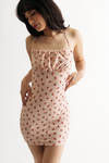 Kelsey Floral Bodycon Mini Dress - Pink
