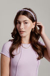 Candy Pop Ruched Headband - Purple