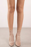 Dolce Vita Elana Satin Mid Calf Boots - Rose