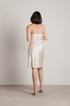 Momentum Satin Cami Midi Dress - Sand