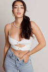 Crash Into You Crop Top - White