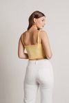 Candy Clouds Crop Top - Yellow
