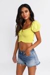 Sunshine Crop Top - Yellow