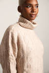 Corinne Turtleneck Sweater - Beige