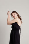 Amadya Cross Back Jumpsuit - Black