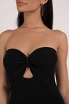 Ambitions Strapless Cutout Mini Dress - Black