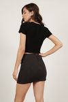 Begin This Process Crop Top - Black