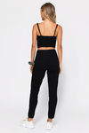 Better Days Lace Up Pants - Black
