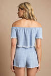Show Me Your Mumu Millie Crop Top - Blue Multi