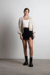 Wildlife Sweater Cardigan - Cream Taupe
