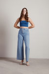 One At A Time Crop Top - Dark Teal