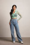Put On The Pressure Crop Top - Green