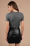 Knot It Up Crop Top - Grey