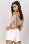 Victoria Crop Top - Grey
