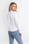 Reagan Neck Tie Blouse - Ivory