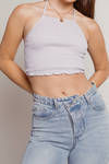 Feel Good Crop Top - Lavender