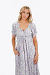 Jillian Floral Ruffle Maxi Dress - Lavender