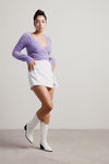 Passionfruit Crop Top - Lavender