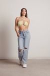 Blinding Lights Bandeau Top - Lime