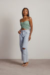 Take It Away Crop Top - Mint
