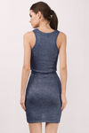Show Me The Way High Waist Mini Skirt - Navy