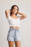 Celia Crop Top - Off White