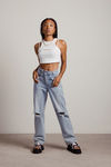 Step Up Tank Top - Off White