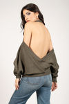 Evana Oversized Sweater - Olive