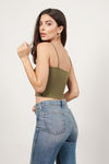 Remember Me Crop Top - Olive