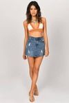 Kara Crop Top - Orange Multi