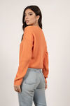 Sammy Ribbed Sweater - Orange