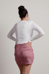 Just You And Me Plaid Mini Skirt - Pink Mustard