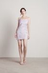 Lesli Tie Dye Slip Mini Dress - Purple