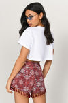 Lana Tassel Shorts - Red Multi