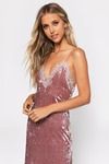 Crush On You High Slit Backless Maxi Dress - Rose