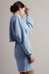 Never Sorry Drawstring Shorts - Sky Blue