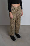 So Wavy Straight Leg Pants - Tan Multi
