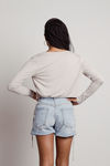 Mina Crop Top and Cardigan Set - Taupe