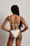 Carmella Smocked Bikini Set - White