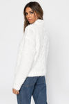 Come With Me Turtle Neck Sweater - White