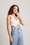Connection Crop Top - White