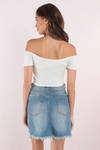 I'm The One Crop Top - White