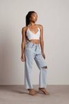 Want You Around Crop Top - White