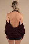 Evana Oversized Sweater - Wine