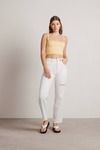 Candy Clouds Crop Top - Yellow